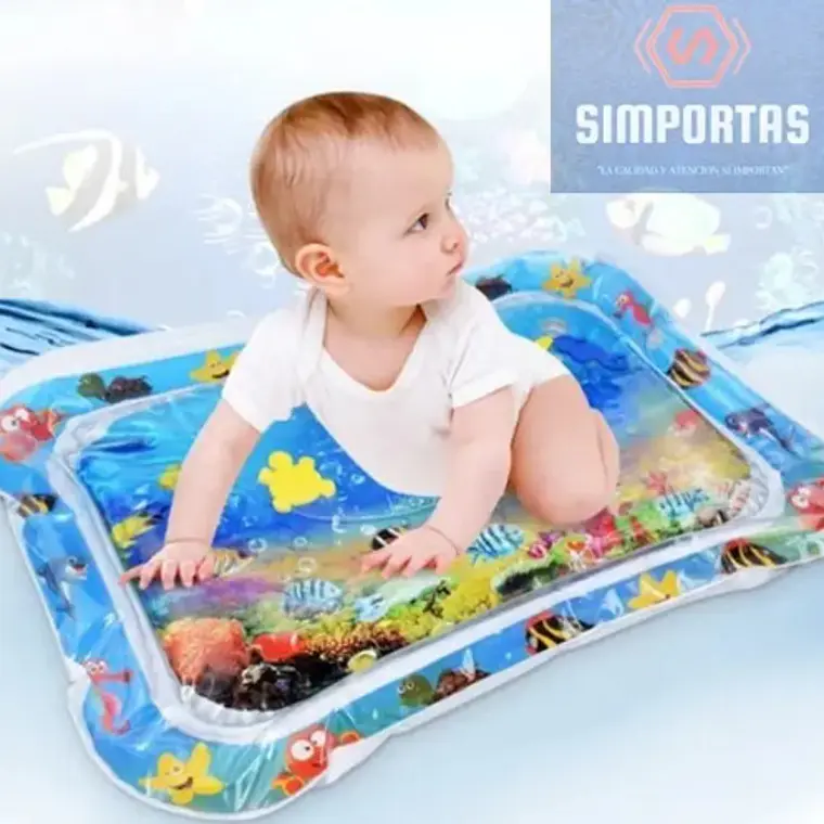 Colchoneta De Agua Inflable Para Bebé Figuritas Santiago 2