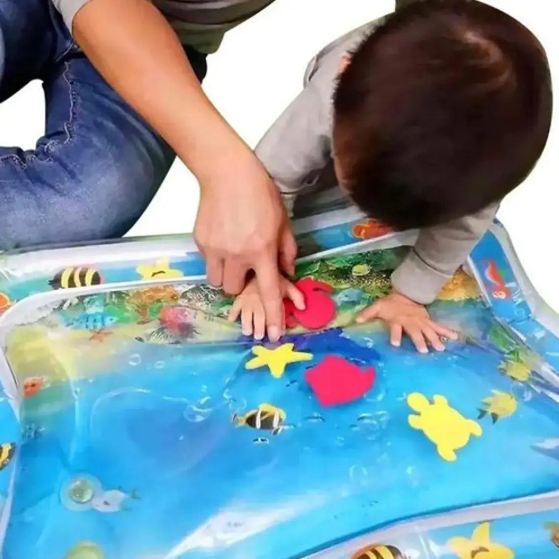 Colchoneta De Agua Inflable Para Bebé Figuritas Santiago 5