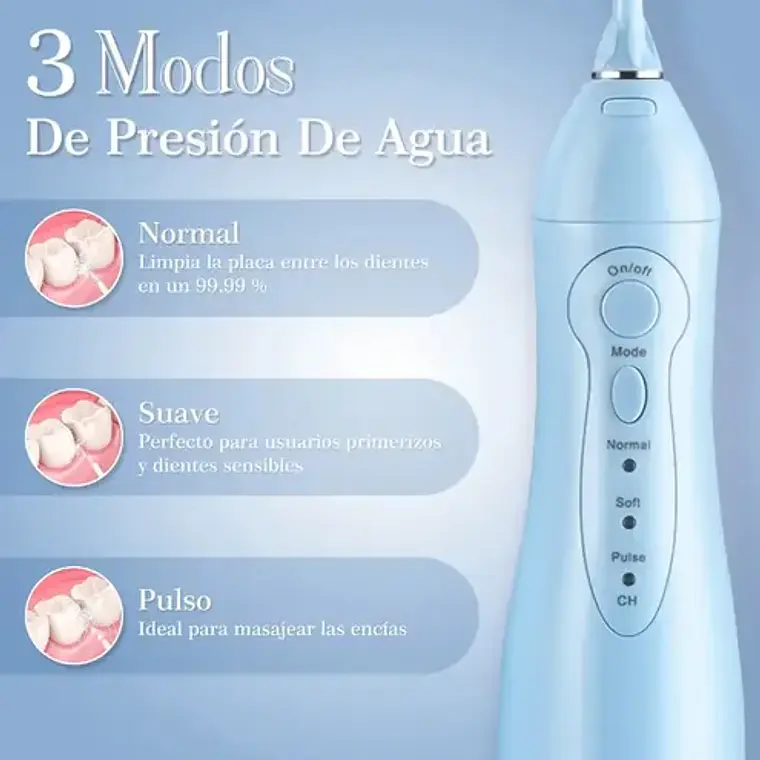 Irrigador Bucal Dental Waterpik Recargable El Mejor Stgo. 8