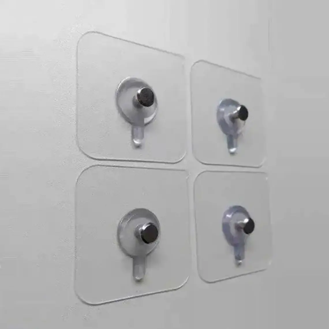 Pack 12 Perchas Pared Adhesivo Fuerte Transparente Colgar 12