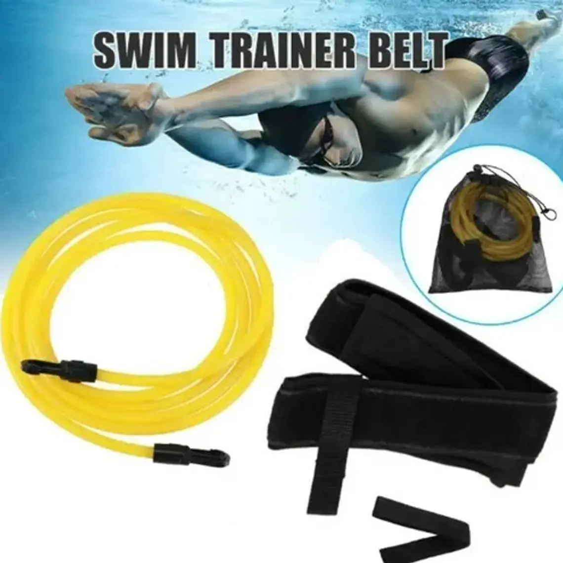 Cinturón De Resistencia Natación Entrenamiento 4m Santiago 7