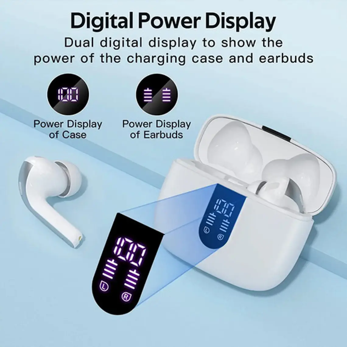 Audífonos In-ear Tagry Únicos Estuche Carga Dual Inalámbrica 9