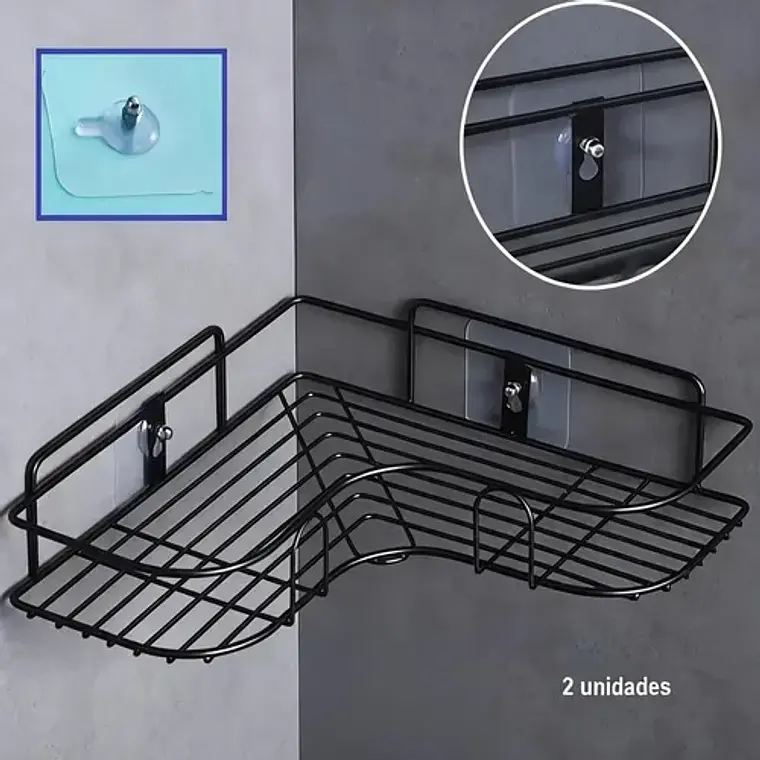 2 Perchas De Pared Extra Fuerte Adhesivo Transparente Colgar 10