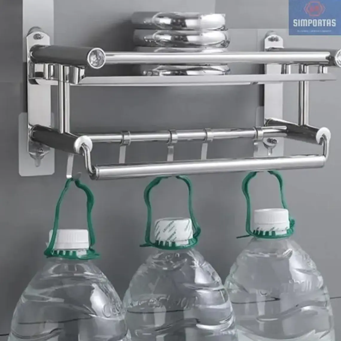 2 Perchas De Pared Extra Fuerte Adhesivo Transparente Colgar 11