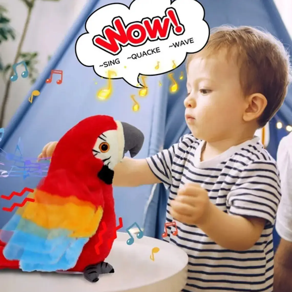 Loro Parlante Peluche A Pilas Repite Lo Que Dices Novedad  10