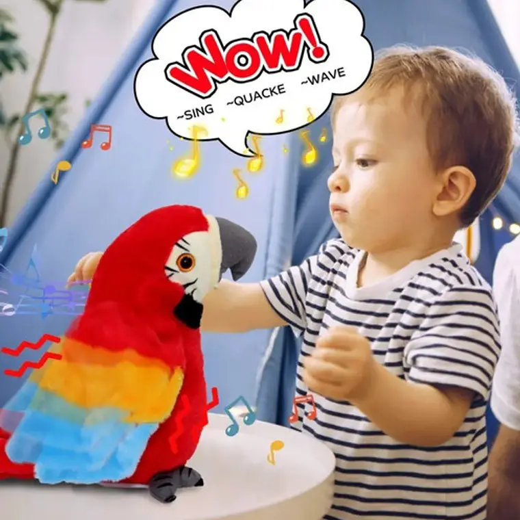 Loro Parlante Peluche A Pilas Repite Lo Que Dices Novedad  10