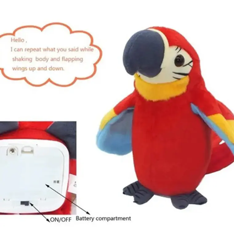 Loro Parlante Peluche A Pilas Repite Lo Que Dices Novedad  13