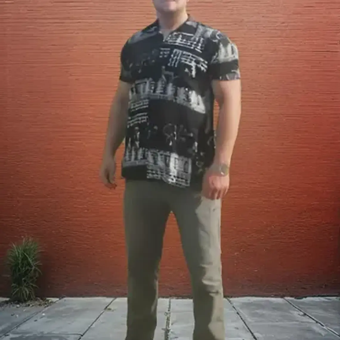 Camisa Polinésica Original De Isla De Pascua (rapa Nui)  1