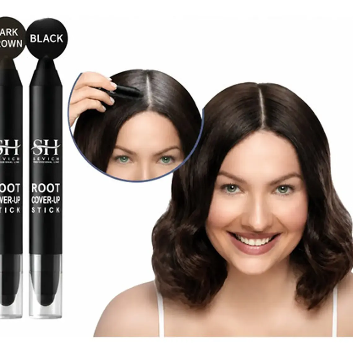 Tinte Lápiz Para Raíces Y Canas Instantáneo Con Goma Sevich 1