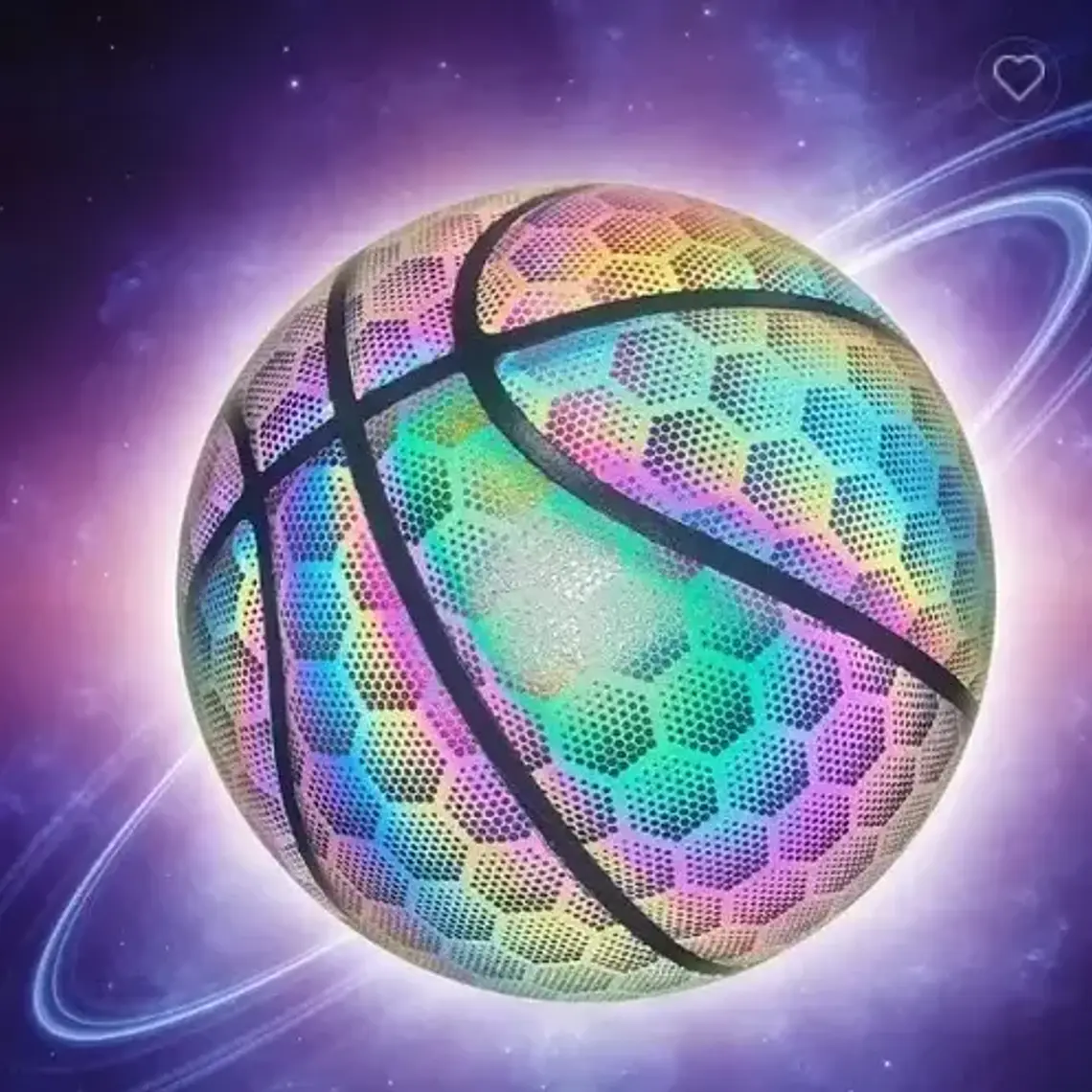 Balón Basketball Holográfico Reflectante Cámara Deporte Flex 7