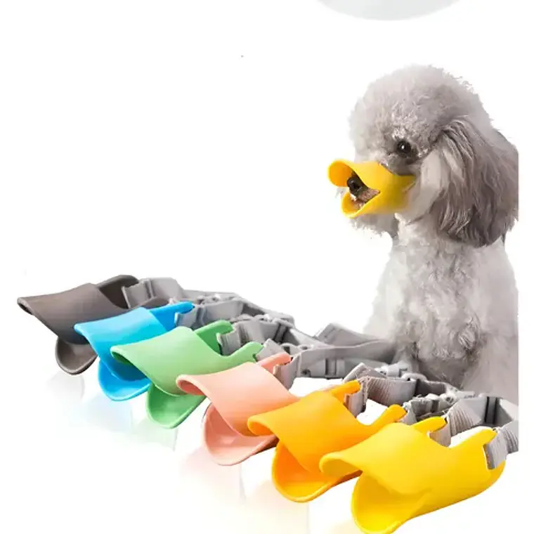 Bozal Para Perros Tipo Pato De Silicona Flexible Santiago 1