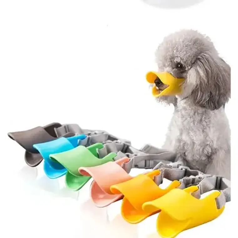 Bozal Para Perros Tipo Pato De Silicona Flexible Santiago 50