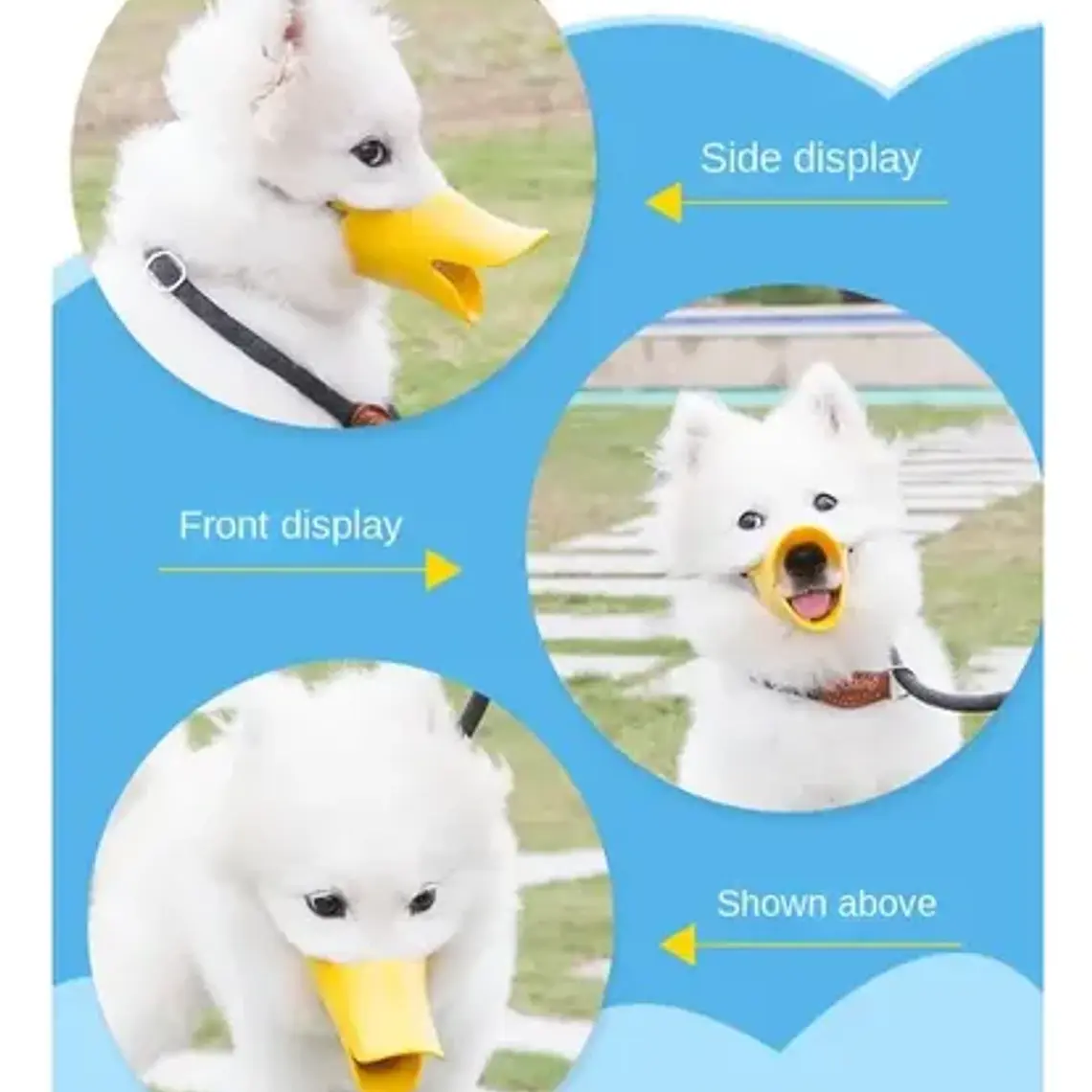 Bozal Para Perros Tipo Pato De Silicona Flexible Santiago 62