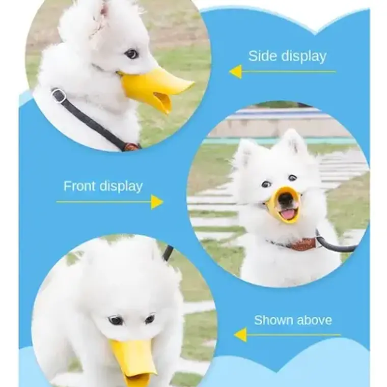 Bozal Para Perros Tipo Pato De Silicona Flexible Santiago 62