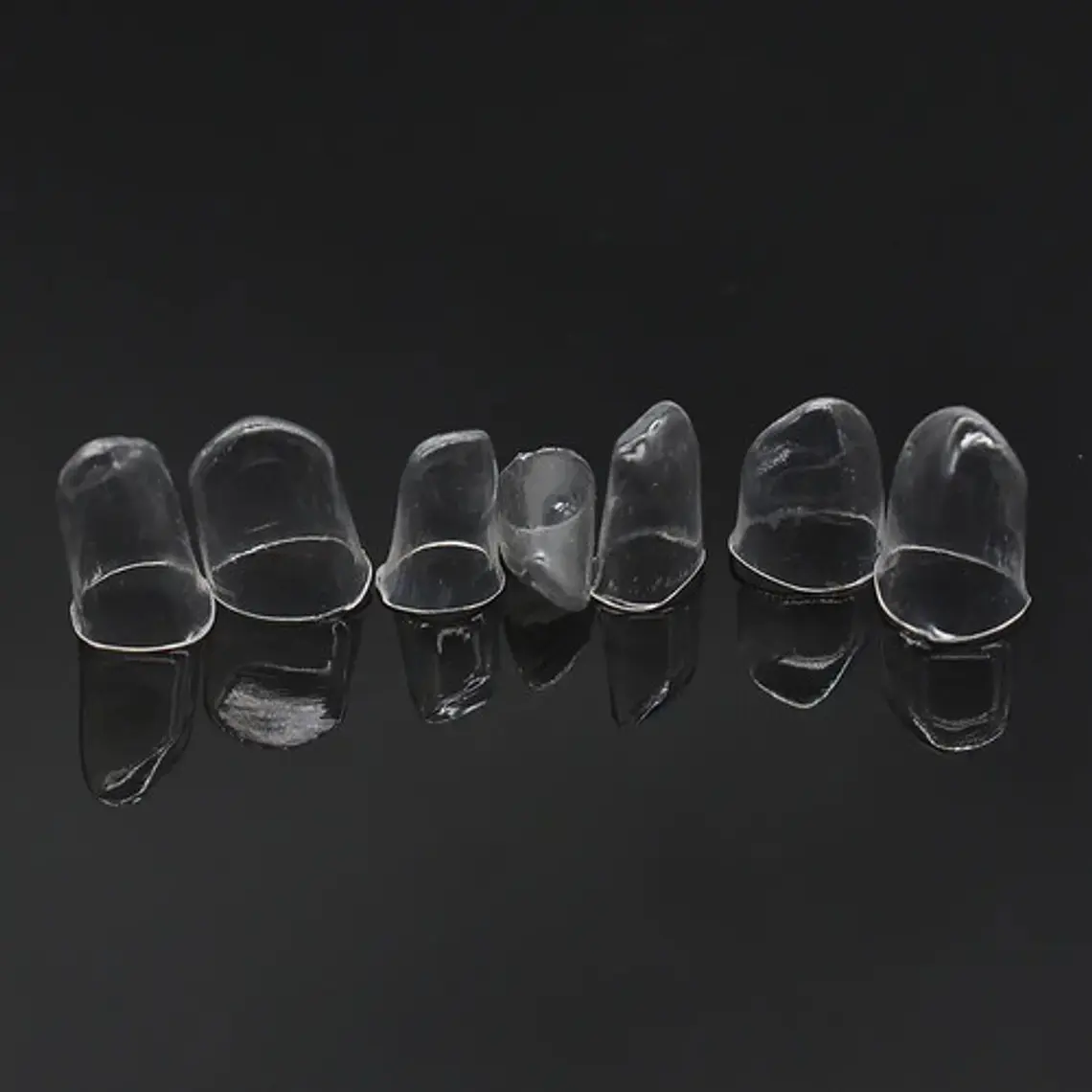Set Coronas Reconstrucción Dental Celuloide 64u Tranparentes 3