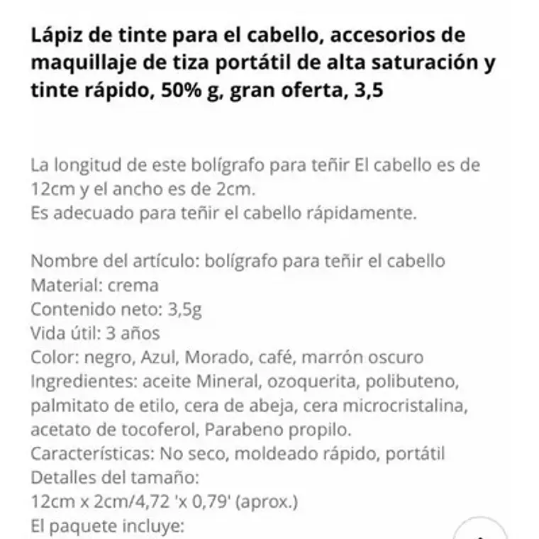 Tinte Lápiz Para Raíces Y Canas Instantáneo Temporal Stgo. 16
