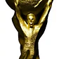 Copa Del Mundo Trofeo Real 37 Cm 3d Made In Argentina  - Miniatura 1