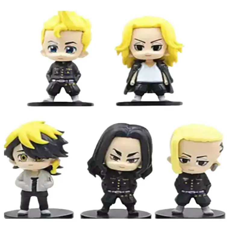 Figuras Tokyo Revengers Set De 5 Piezas 10 Cms Calidad Stgo. 1