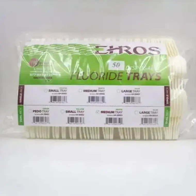 Cubetas Plásticas  Para Fluoración Dental 100 Unidades Stgo. 6