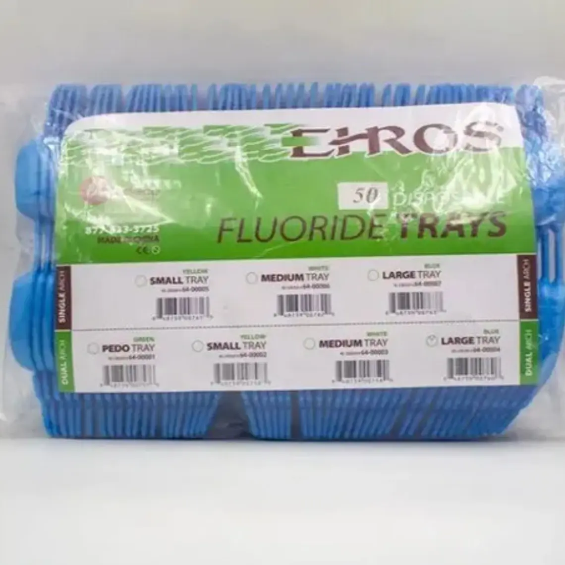 Cubetas Plásticas  Para Fluoración Dental 100 Unidades Stgo. 9