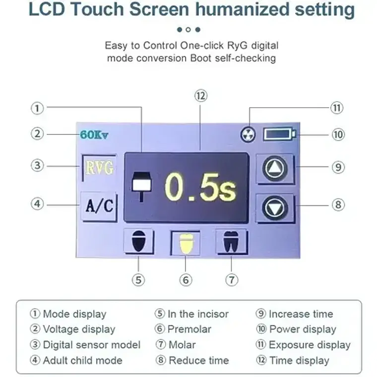 Maquina De Rayos X Lcd Touch Portatil Con Maletín Calidad 7