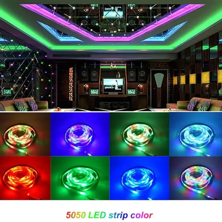Tira De Luces Led5050 Bluetooth App Wifi Para Alexa 5m Stgo. 4