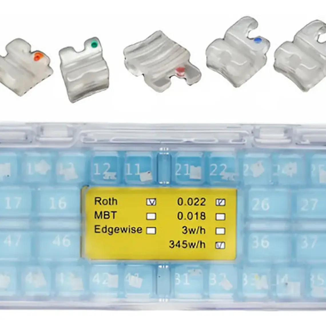 Brackets Símil Zafiro Ultra Estéticos Elegan Roth Calidad  1