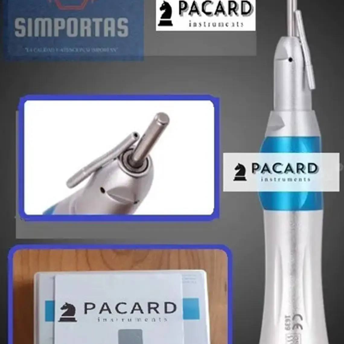Pieza De Mano Quirúrgica 1:1 Marca Pacard Original Dental  4
