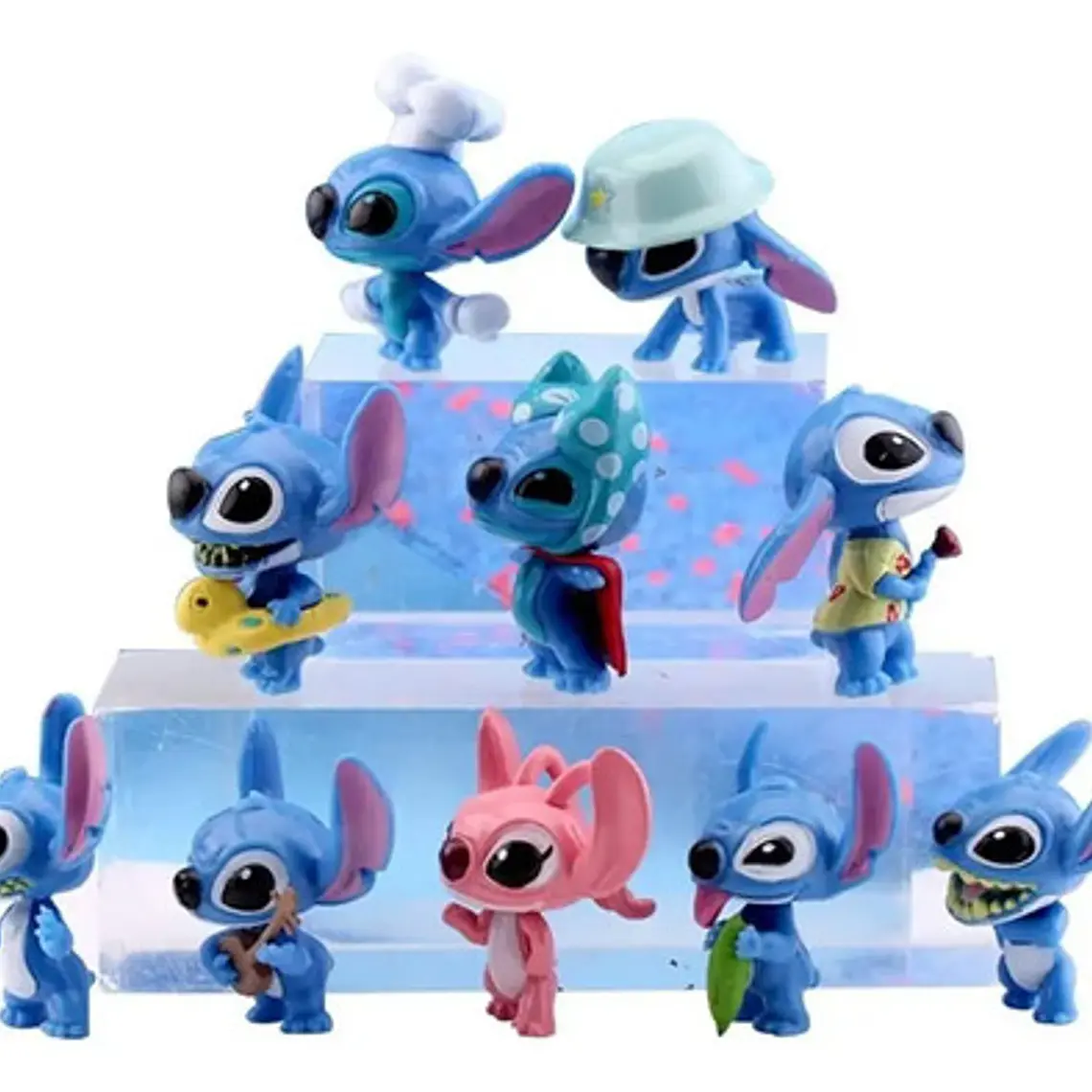 Figuras Lilo Y Stitch Set De 10 Piezas 5 Cms Calidad Stgo. 5