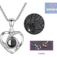 Collar Mamá Corazón Cristal Proyección Te Amo En 100 Idiomas - Miniatura 2
