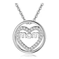 Collar Mamá Corazón Mom En Anillo Ring Piedras Calidad - Miniatura 3