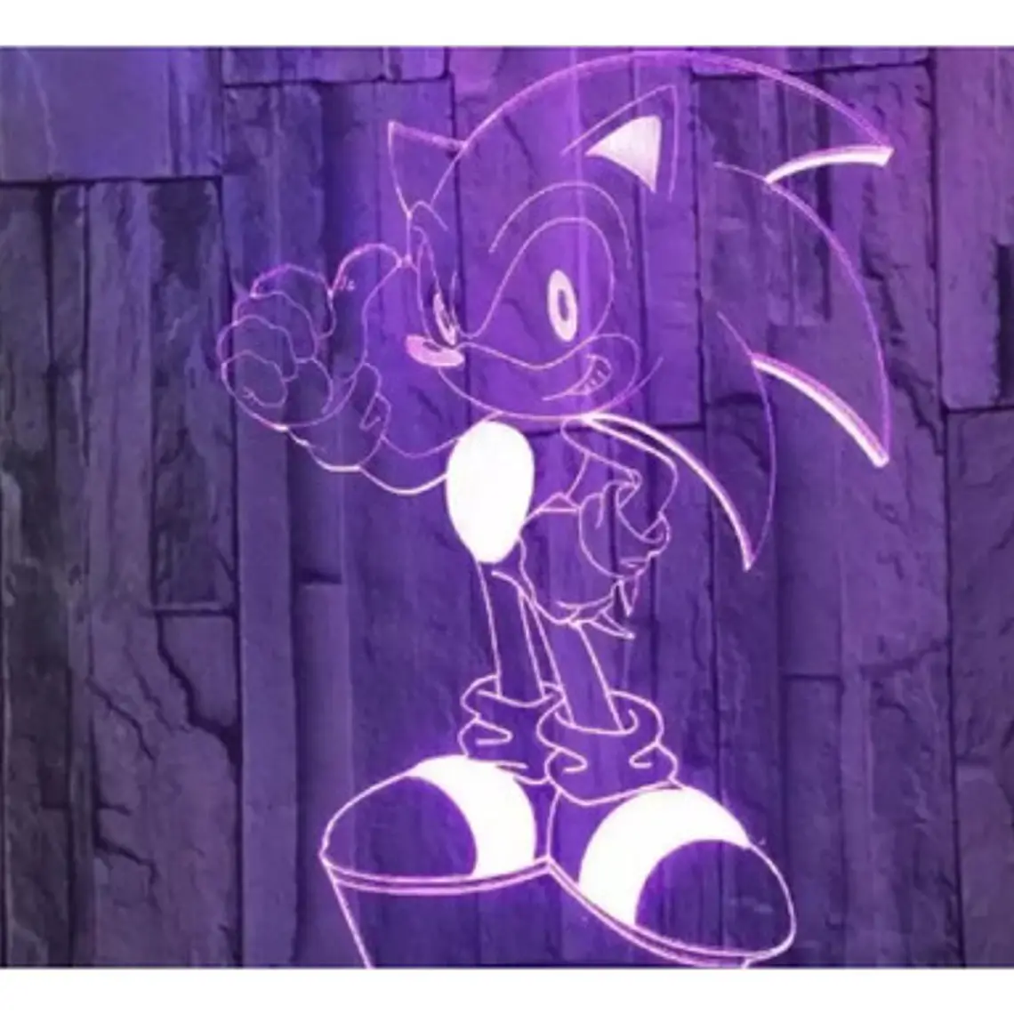 Lámpara Sonic Visual 3d Única Con Control Remoto Colores 3