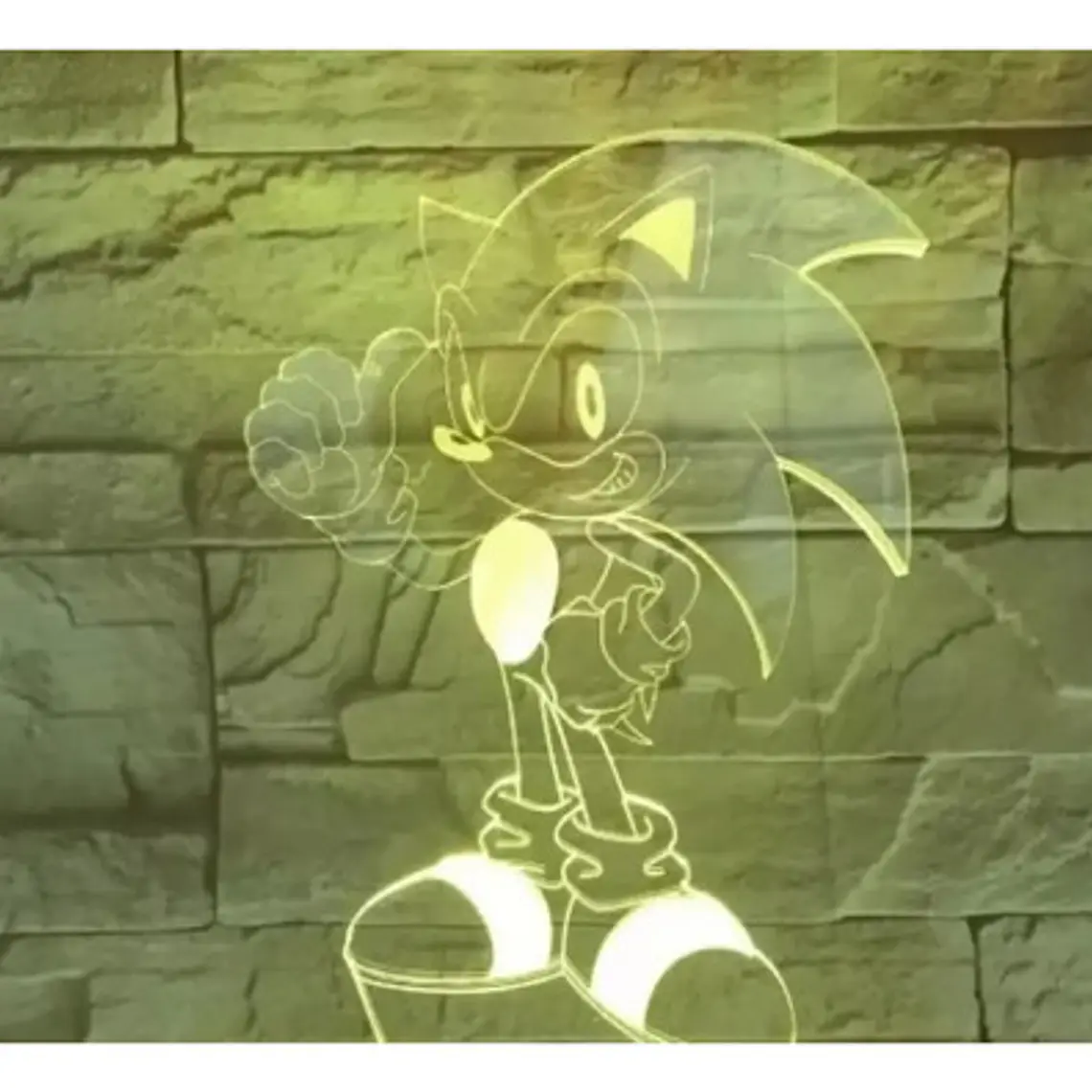 Lámpara Sonic Visual 3d Única Con Control Remoto Colores 5