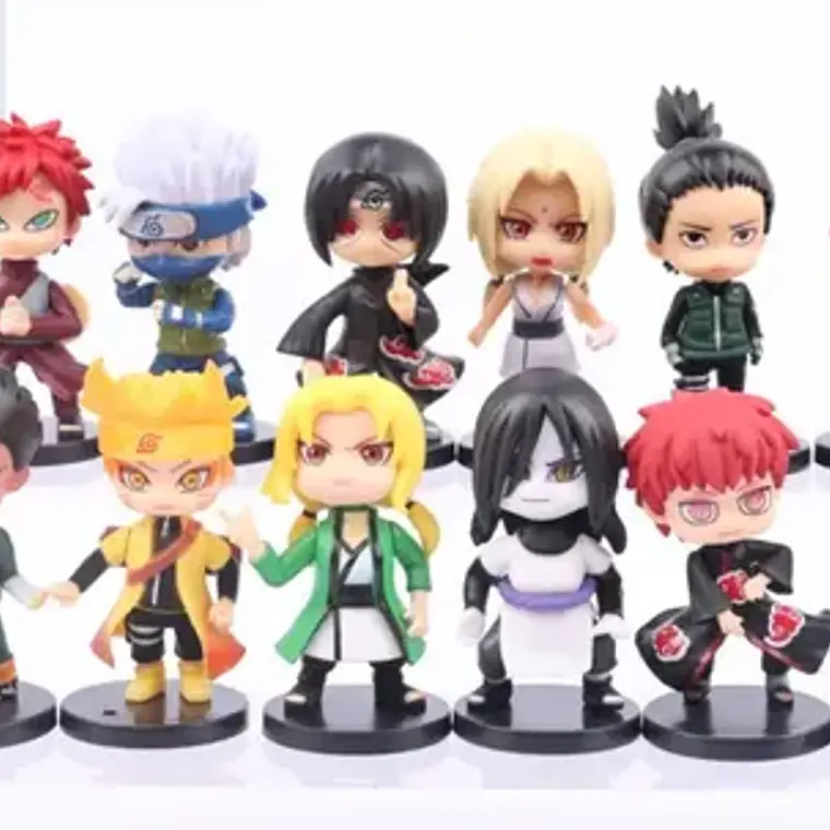 Set 12 Figuras De Naruto Nuevos Personajes 8cm Calidad 1
