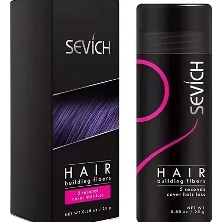 Fibras Sevich Naturales Relleno Calvicie Colores 25g Stgo. 6