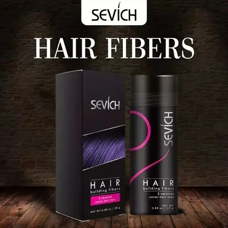 Fibras Sevich Naturales Relleno Calvicie Colores 25g Stgo. 11