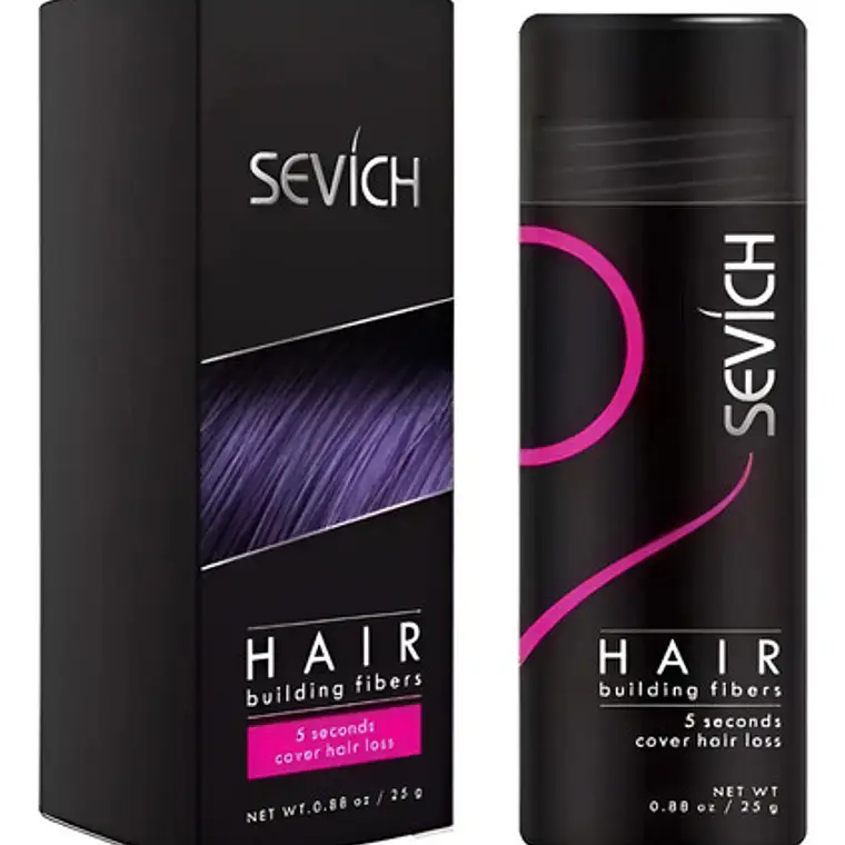 Fibras Sevich Naturales Relleno Calvicie Colores 25g Stgo. 15