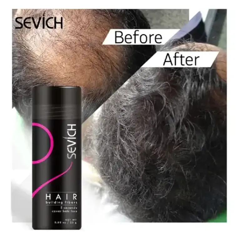 Fibras Sevich Naturales Relleno Calvicie Colores 25g Stgo. 20