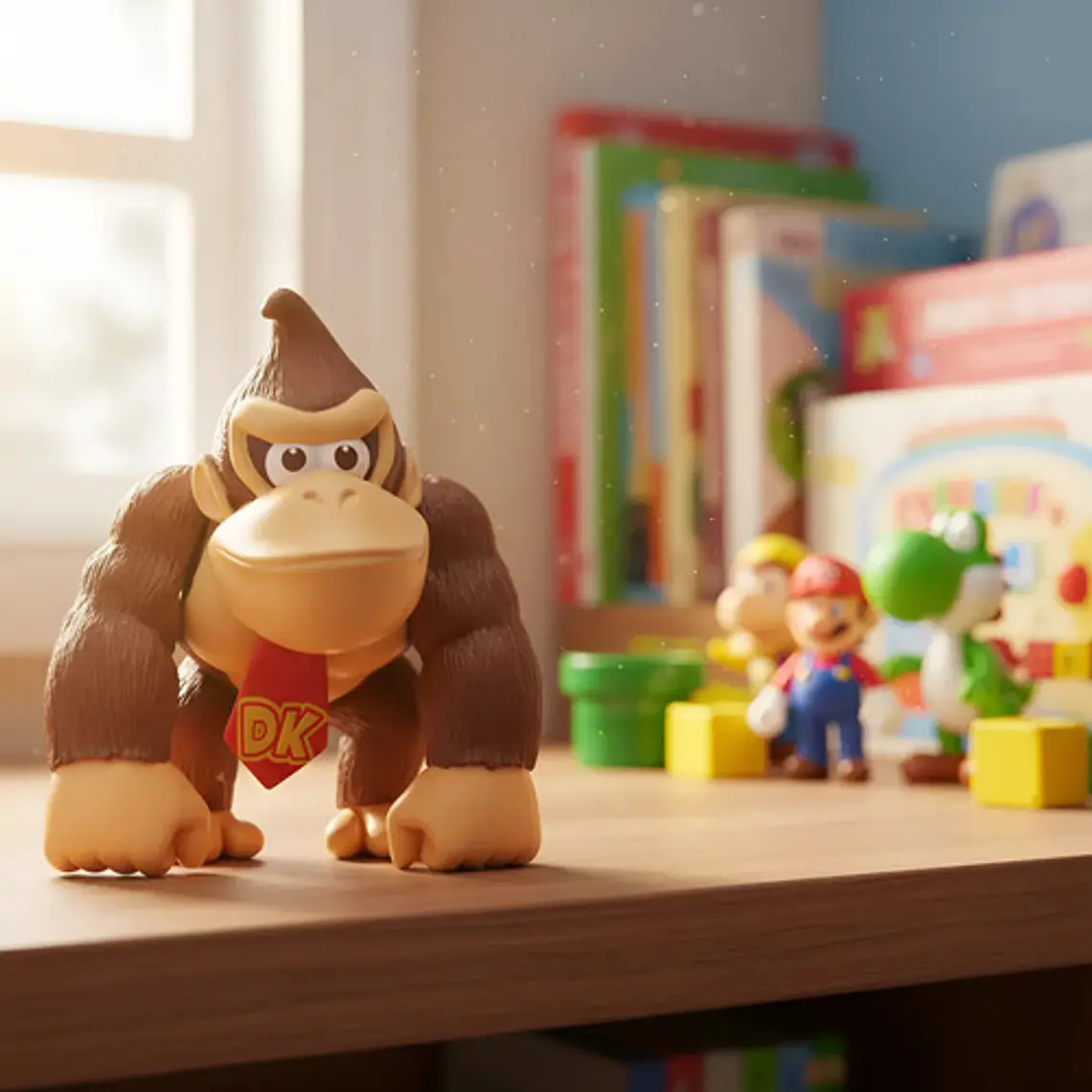 Figura Mario Bros Articulado Donkey Kong Calidad 1