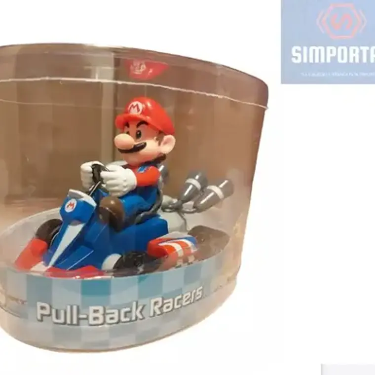 Mario Bros Auto Mario Kart Personajes A Fricción En Caja! 4