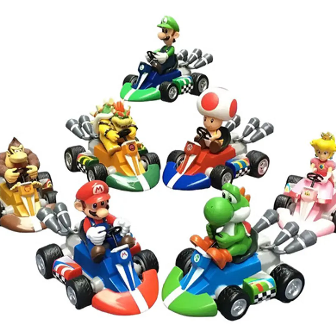 Mario Bros Auto Mario Kart Personajes A Fricción En Caja! 13
