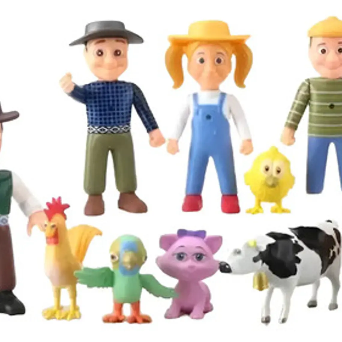 Set De 10 Figuras De La Granja De Zenon Articulados Calidad 1