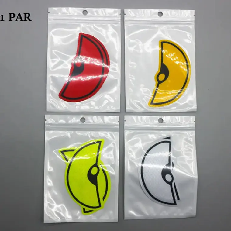  Stickers 3d Par Ojos Reflectantes Autoadhesivo Auto Tunning 5