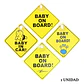 Letrero Bebe A Bordo Seguridad Baby On Board Modelos - Miniatura 1