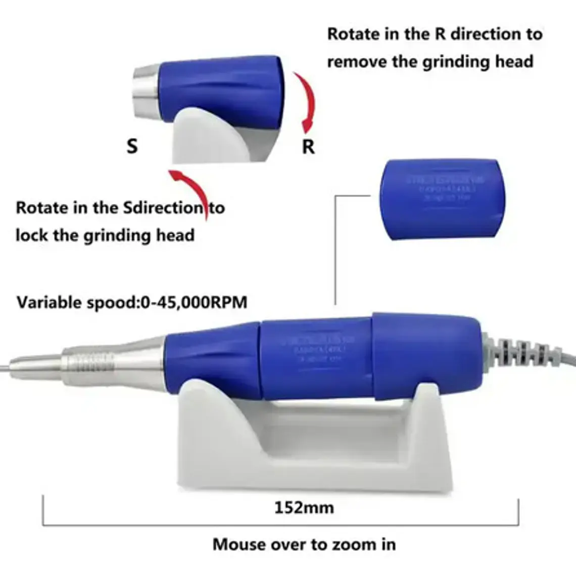 Micromotor Dental Strong 210 + 105 Original Dental Podología 3