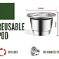 2 Cápsulas Reutilizables Acero Para Nespresso +apisonador Y+ - Miniatura 6