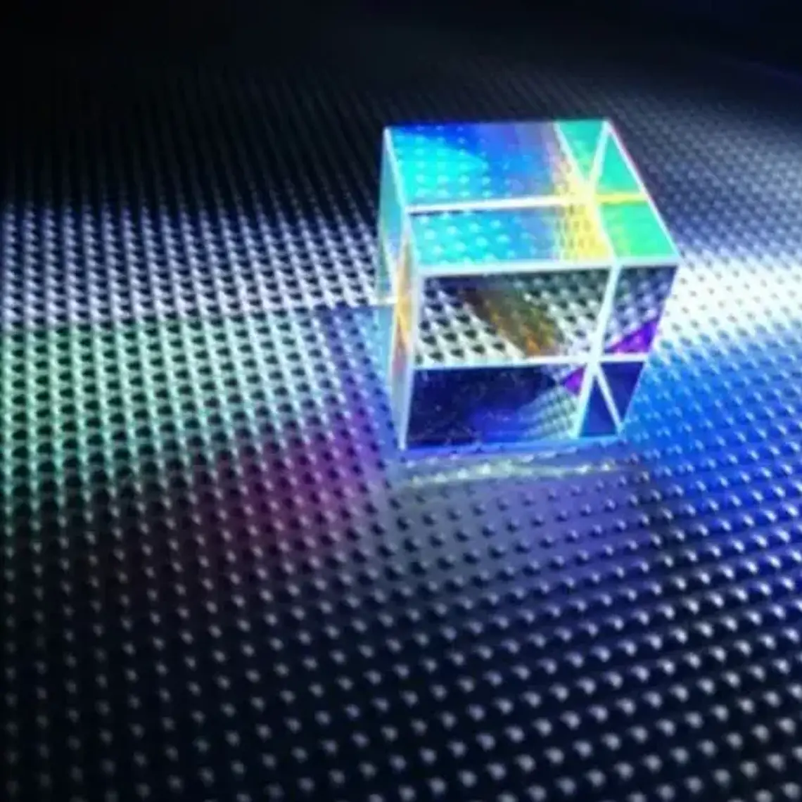 Cubo Xl Arcoiris Refracción Luz Ciencia Prisma 50x50mm 4