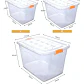 Caja Organizadora Xxxl Con Rueda 170l Resistente Colores  - Miniatura 26