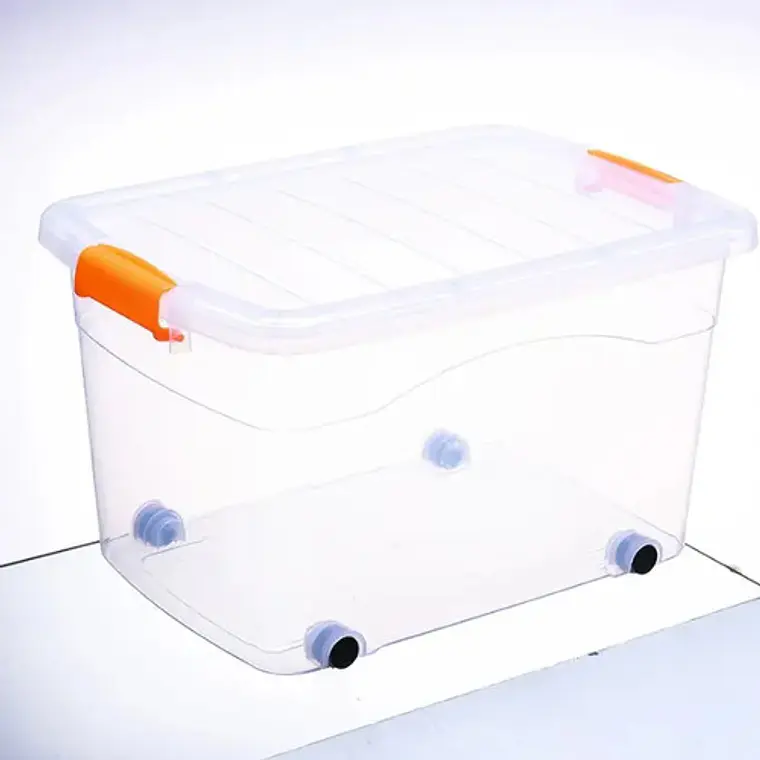Caja Organizadora Xxxl Con Rueda 170l Resistente Colores  27