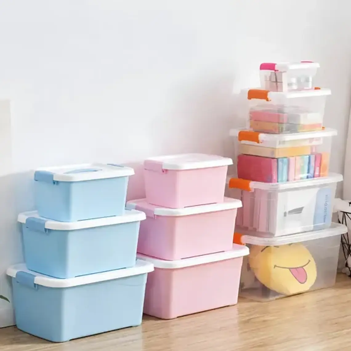 Caja Organizadora Xl Con Ruedas Resistente 120l Colores  10